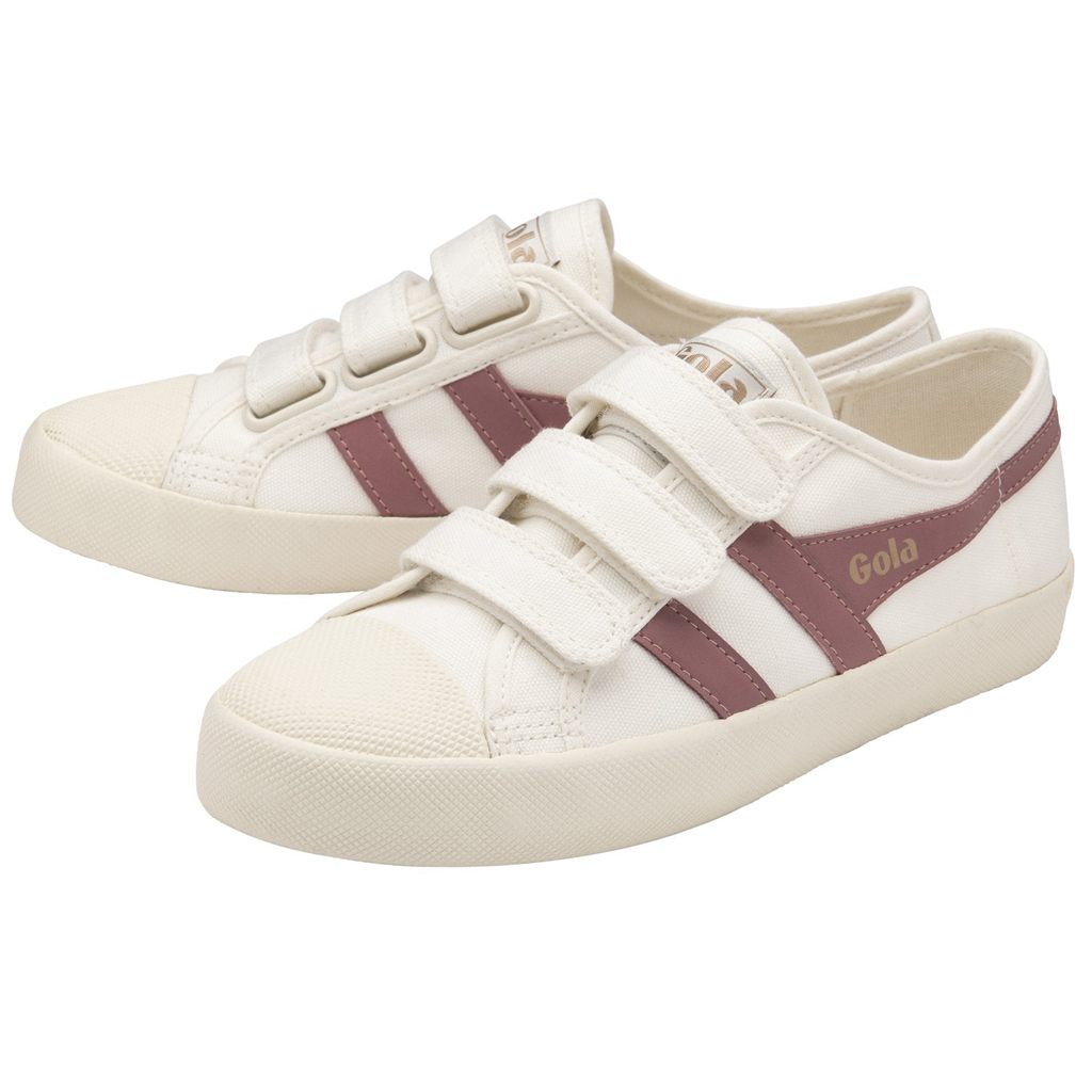 Gola Vegan Classics Coaster Strap Sneakers Blancos Rosas Mexico | EQS-697514