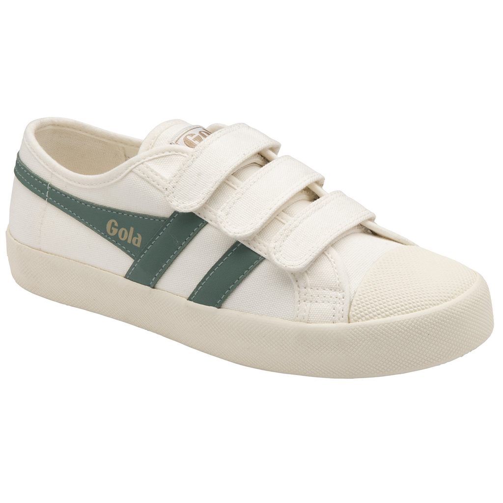 Gola Vegan Classics Coaster Strap Sneakers Blancos Verdes Mexico | LUA-490235