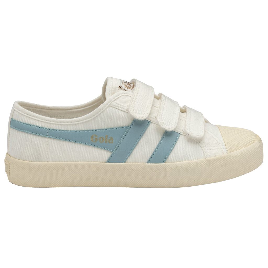 Gola Vegan Classics Coaster Strap Sneakers Blancos Azules Mexico | URM-294830