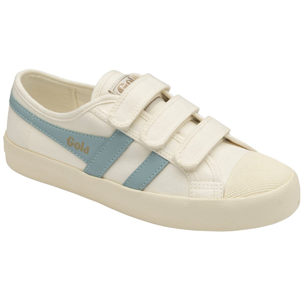 Gola Vegan Classics Coaster Strap Sneakers Blancos Azules Mexico | URM-294830