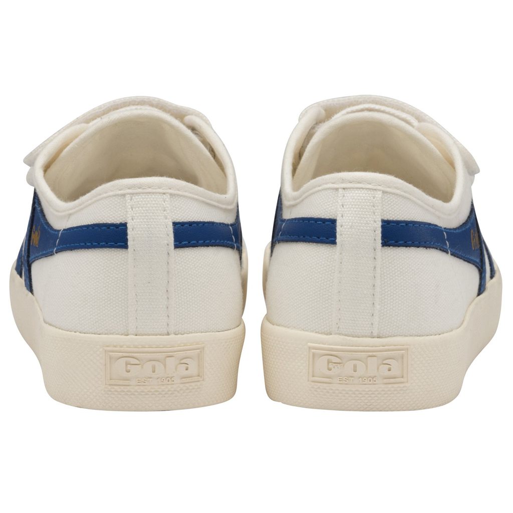 Gola Vegan Classics Coaster Strap Sneakers Blancos Azules Mexico | IPQ-528370