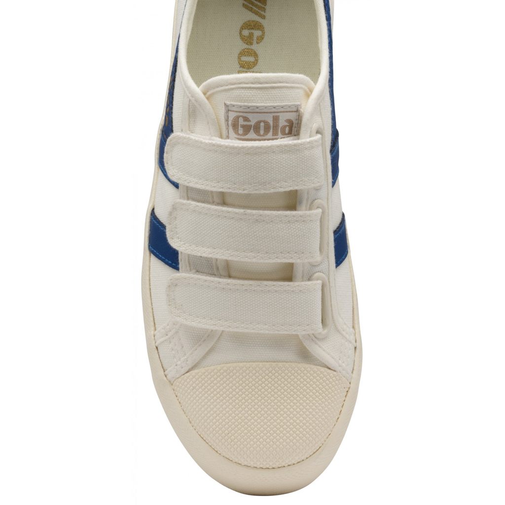 Gola Vegan Classics Coaster Strap Sneakers Blancos Azules Mexico | IPQ-528370