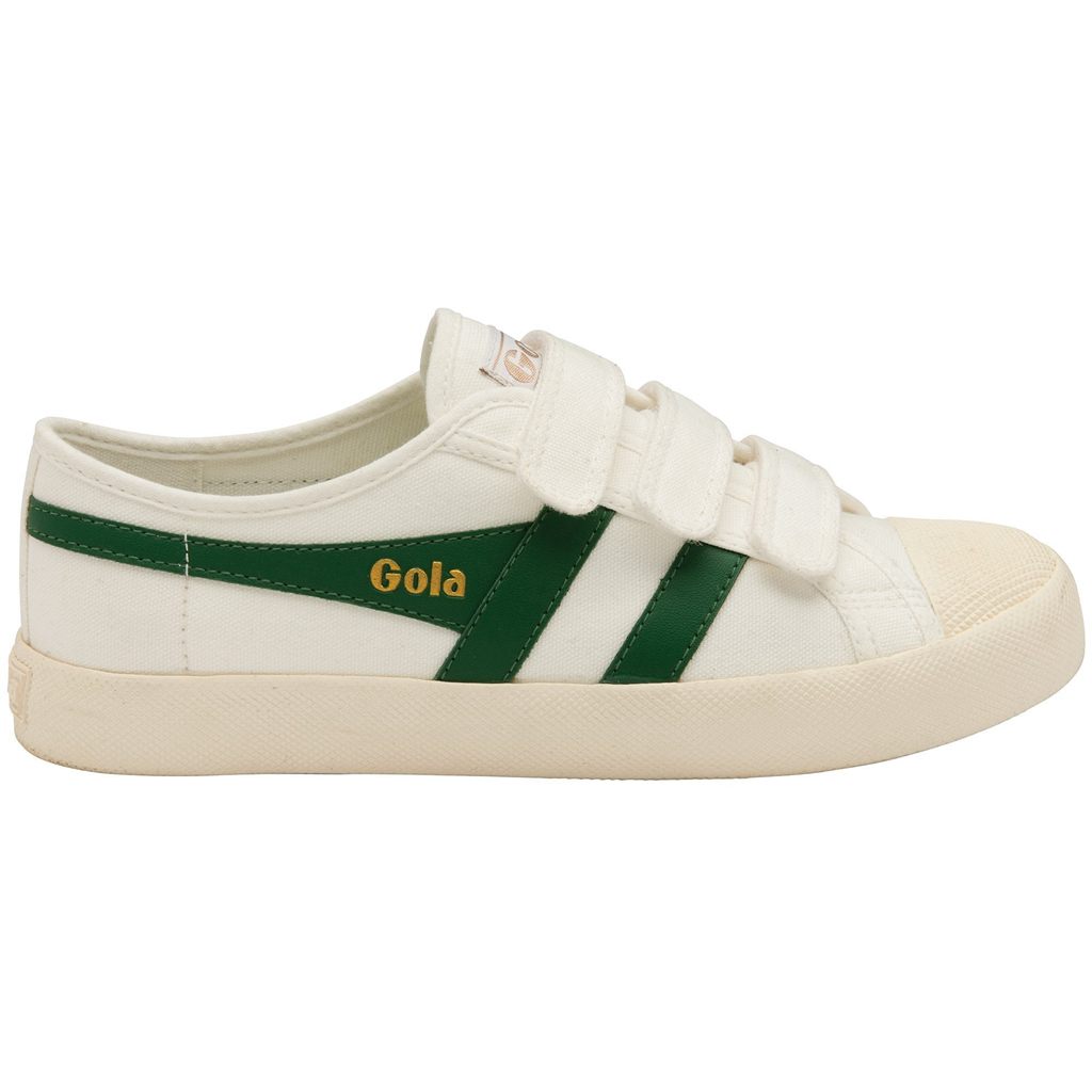 Gola Vegan Classics Coaster Strap Sneakers Blancos Verdes Oscuro Mexico | SKG-712594