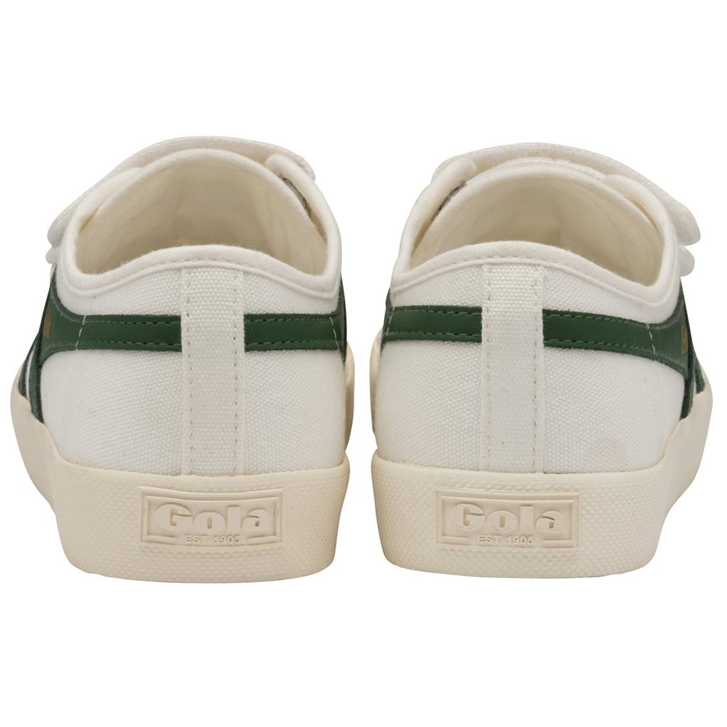 Gola Vegan Classics Coaster Strap Sneakers Blancos Verdes Oscuro Mexico | SKG-712594