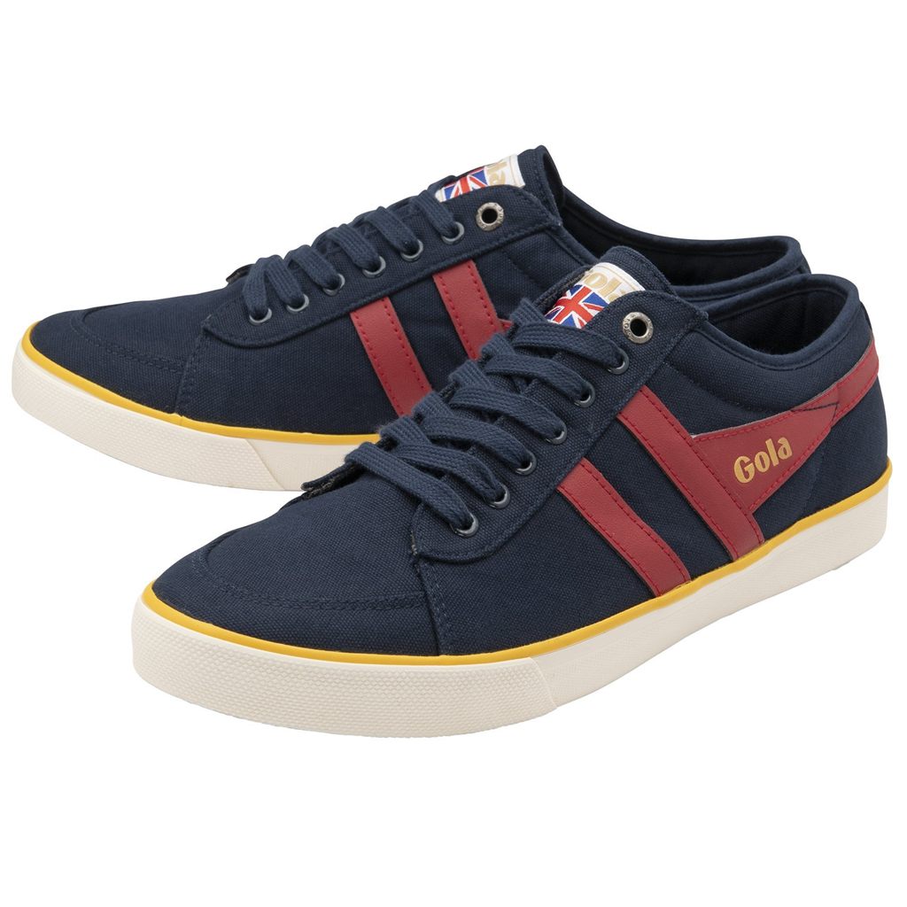 Gola Vegan Classics Comet Plimsoll Sneakers Azul Marino Rojos Oscuro Mexico | JHP-159370