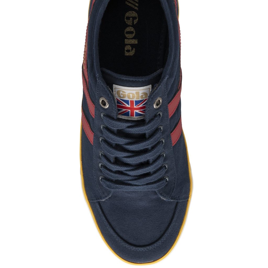 Gola Vegan Classics Comet Plimsoll Sneakers Azul Marino Rojos Oscuro Mexico | JHP-159370