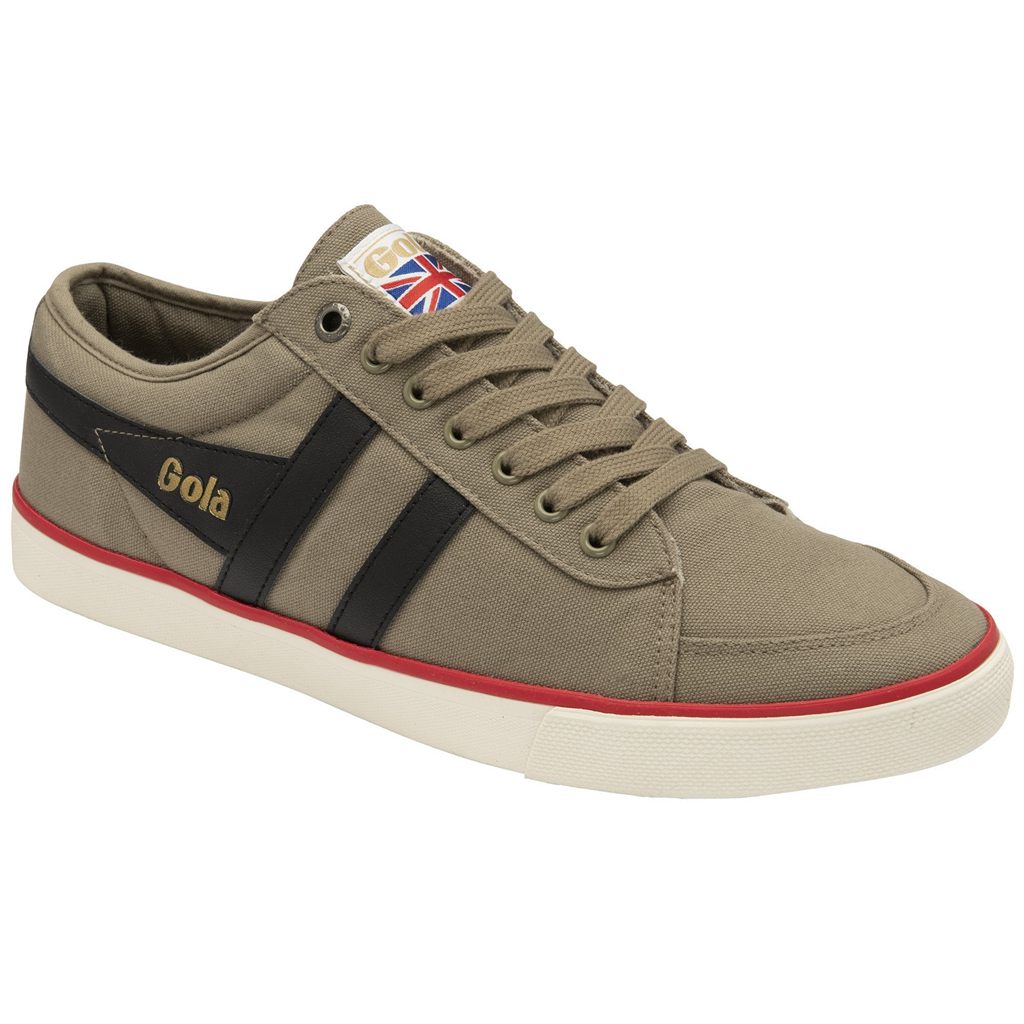 Gola Vegan Classics Comet Plimsoll Sneakers Negros Rojos Oscuro Mexico | WSA-738491