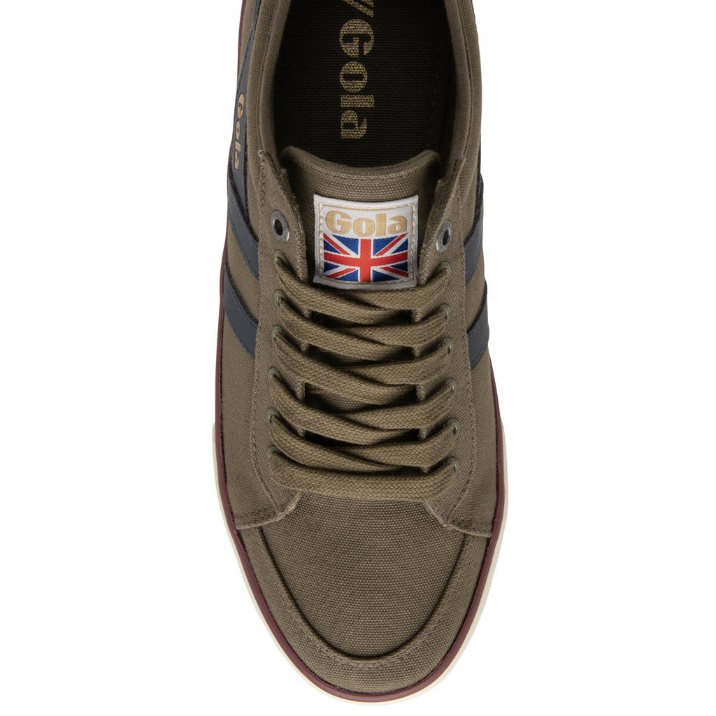 Gola Vegan Classics Comet Plimsoll Sneakers Kaki Azul Marino Vino Mexico | VAF-183976
