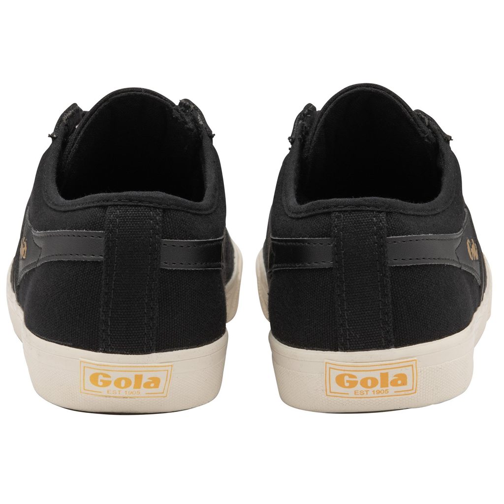 Gola Vegan Classics Comet Plimsoll Sneakers Negros Negros Blancos Mexico | AEQ-408961