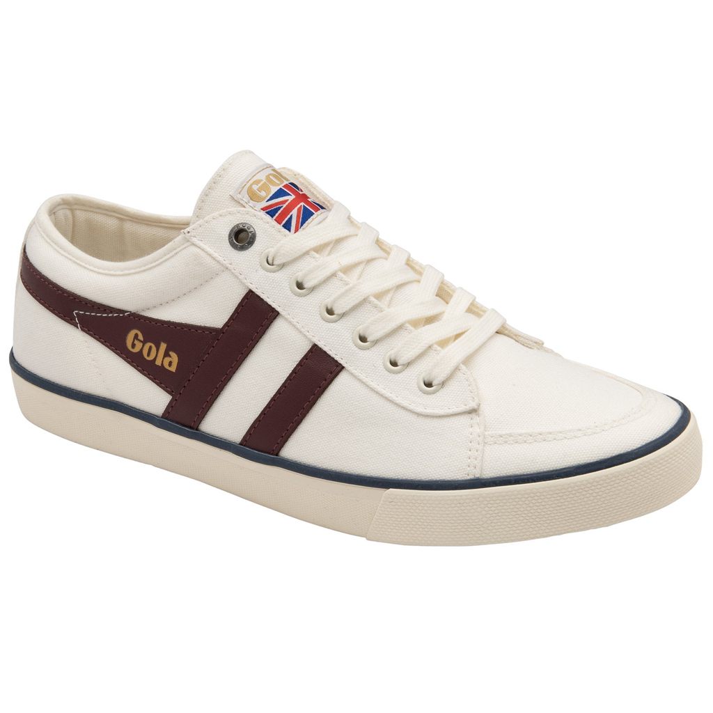 Gola Vegan Classics Comet Plimsoll Sneakers Blancos Vino Azul Marino Mexico | KVL-608917