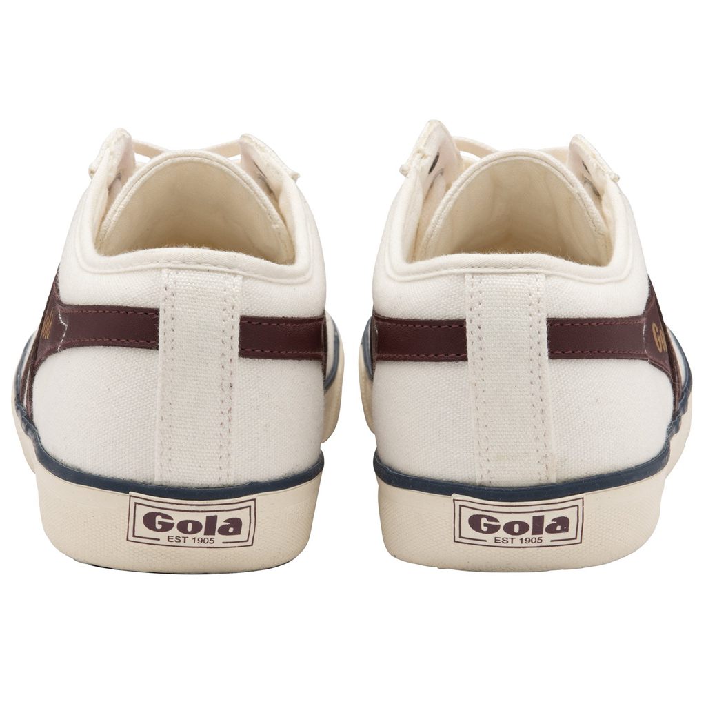 Gola Vegan Classics Comet Plimsoll Sneakers Blancos Vino Azul Marino Mexico | KVL-608917