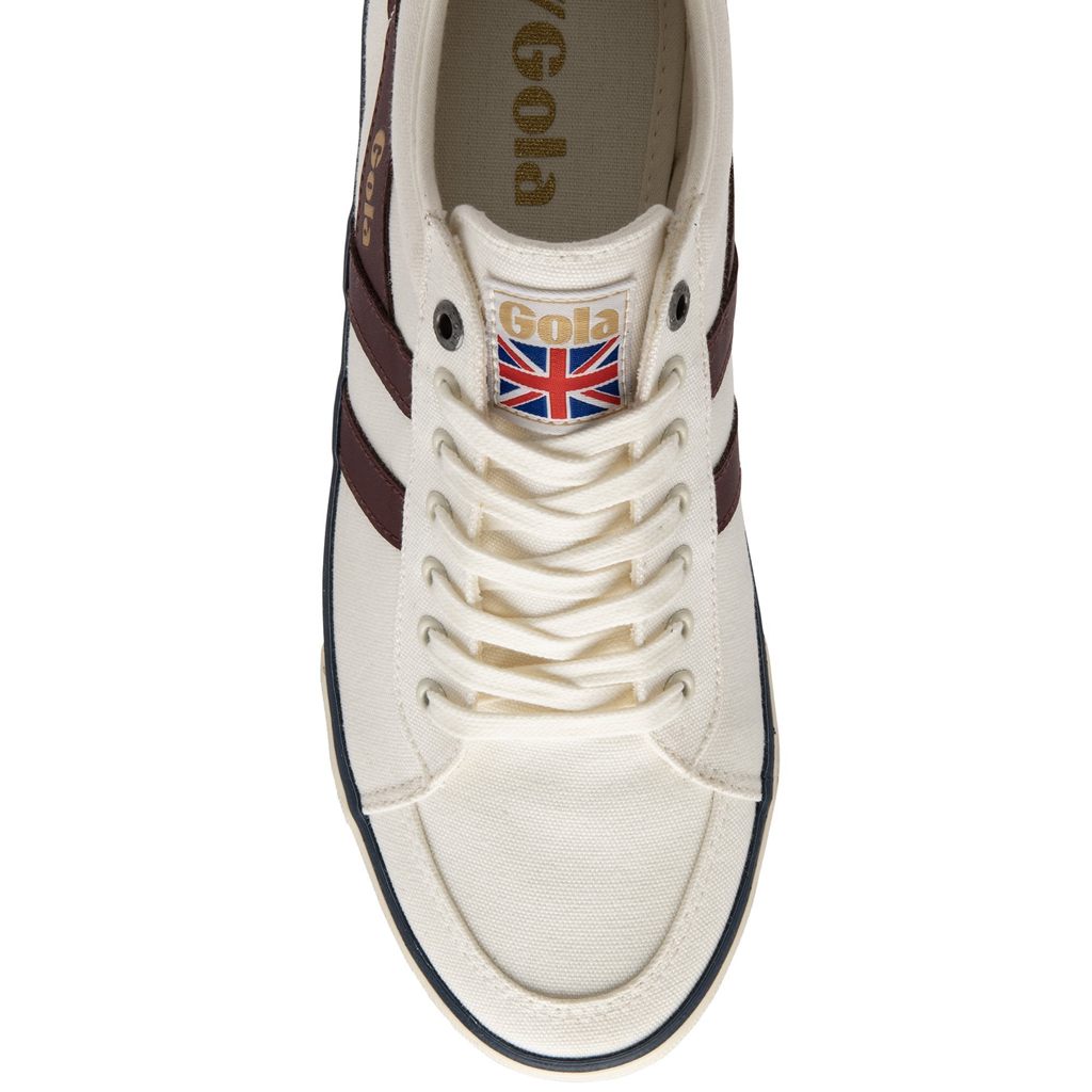 Gola Vegan Classics Comet Plimsoll Sneakers Blancos Vino Azul Marino Mexico | KVL-608917