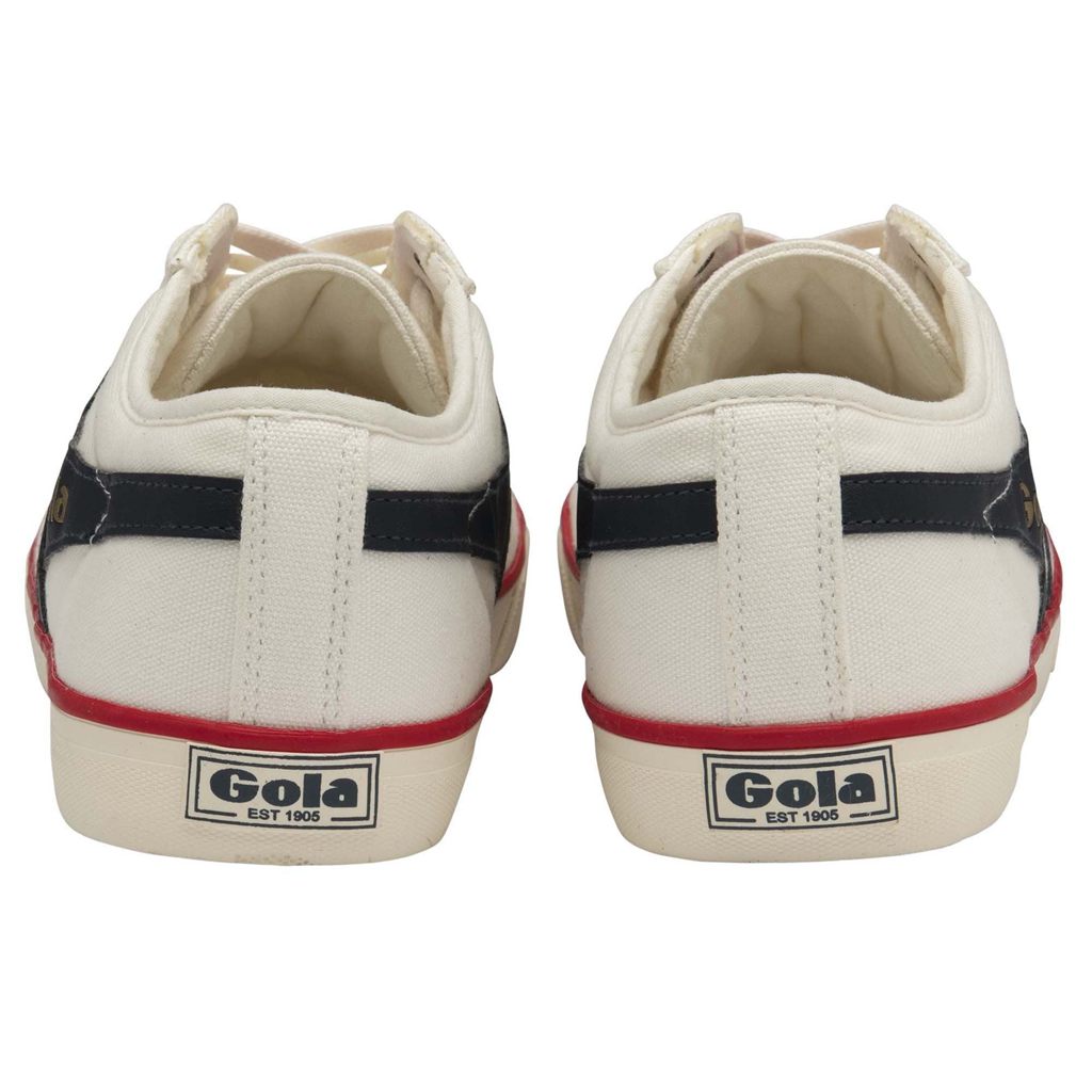 Gola Vegan Classics Comet Plimsoll Sneakers Blancos Azul Marino Rojos Mexico | NKS-309475