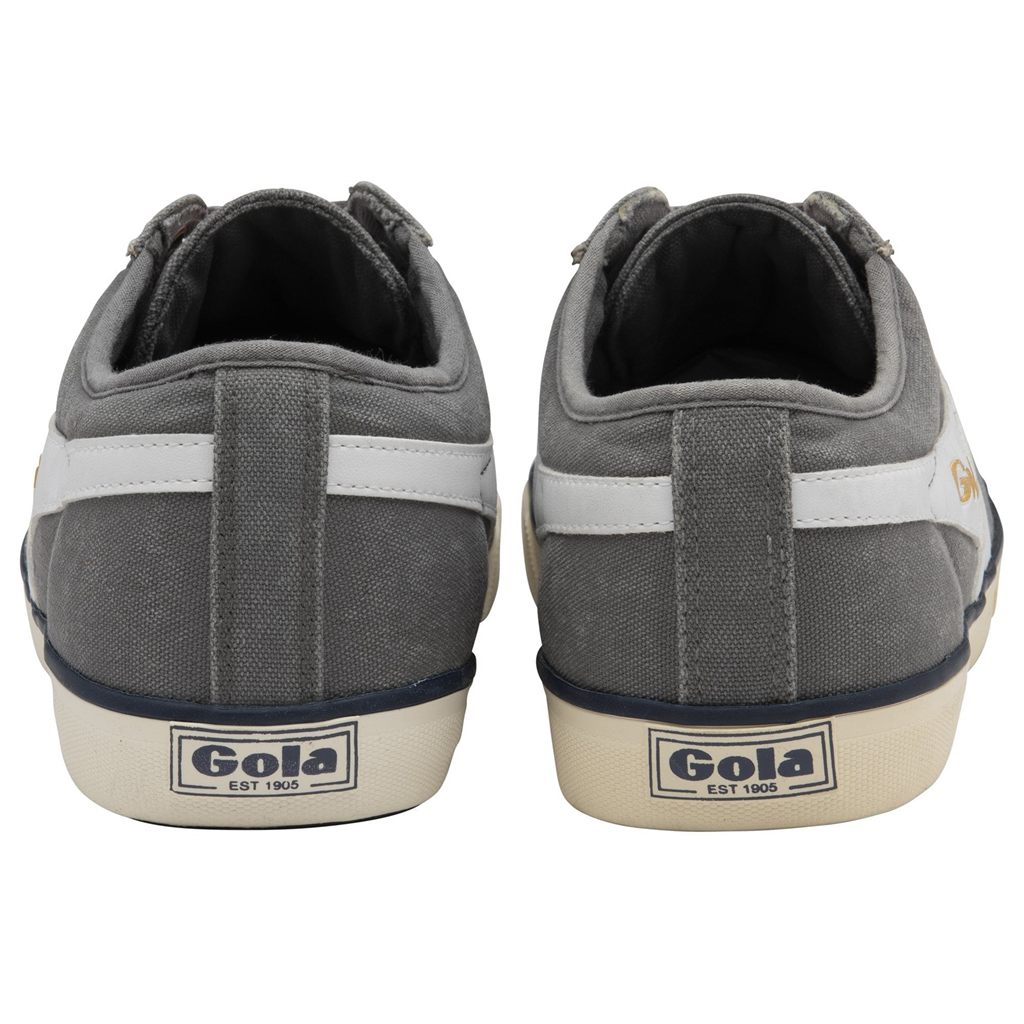 Gola Vegan Classics Comet Plimsoll Sneakers Blancos Azul Marino Mexico | XWS-692457