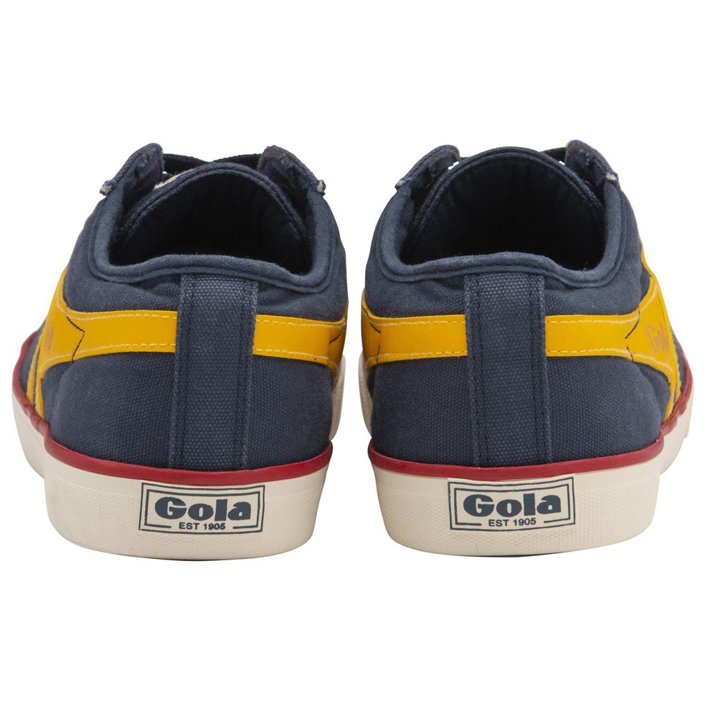 Gola Vegan Classics Comet Plimsoll Sneakers Azul Marino Rojos Mexico | JQB-651784