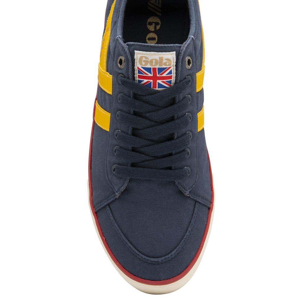 Gola Vegan Classics Comet Plimsoll Sneakers Azul Marino Rojos Mexico | JQB-651784