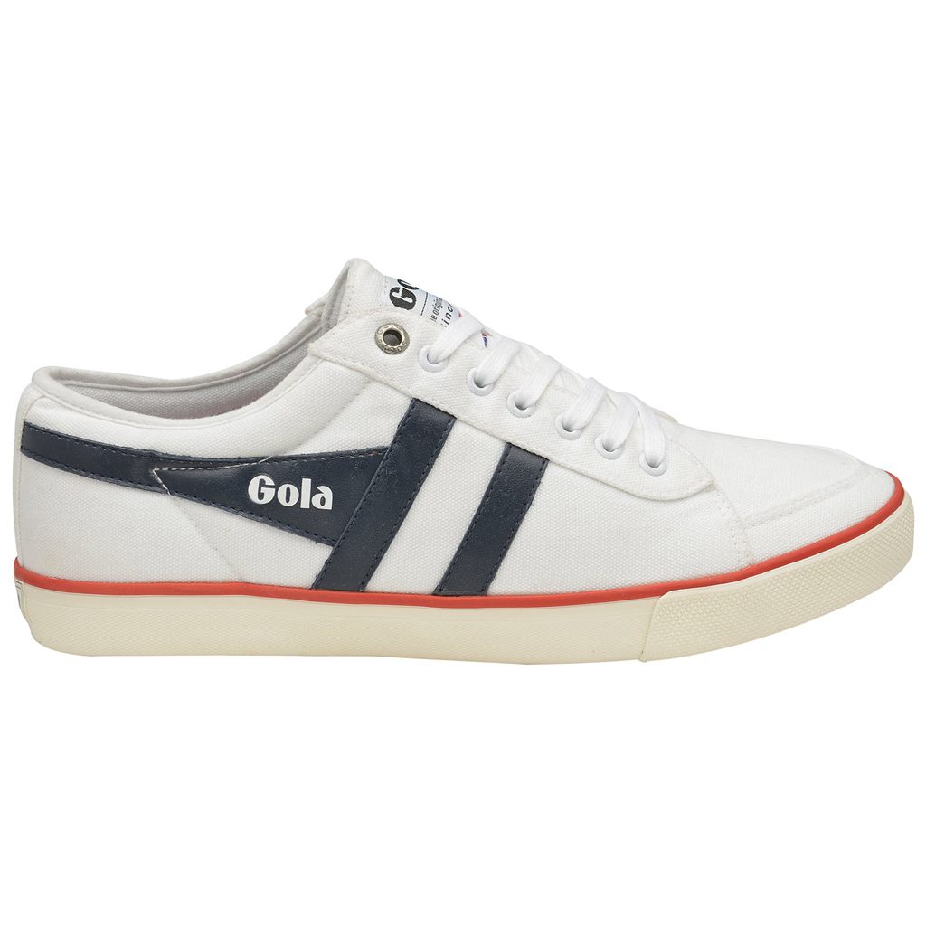 Gola Vegan Classics Comet Plimsoll Sneakers Blancos Azul Marino Rojos Mexico | GHT-617524