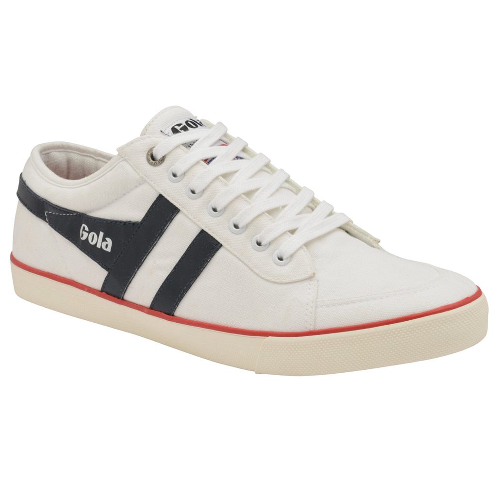 Gola Vegan Classics Comet Plimsoll Sneakers Blancos Azul Marino Rojos Mexico | GHT-617524