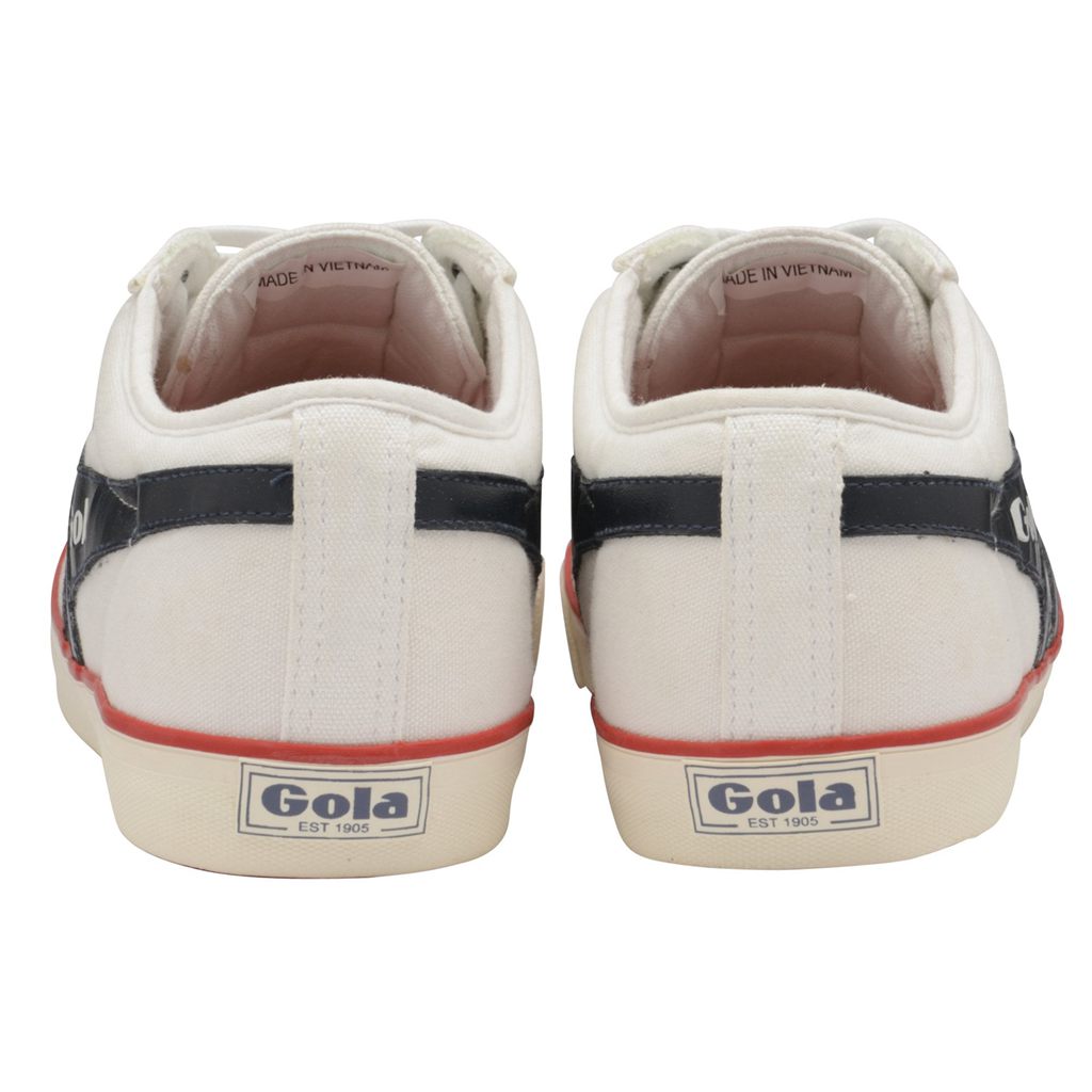 Gola Vegan Classics Comet Plimsoll Sneakers Blancos Azul Marino Rojos Mexico | GHT-617524