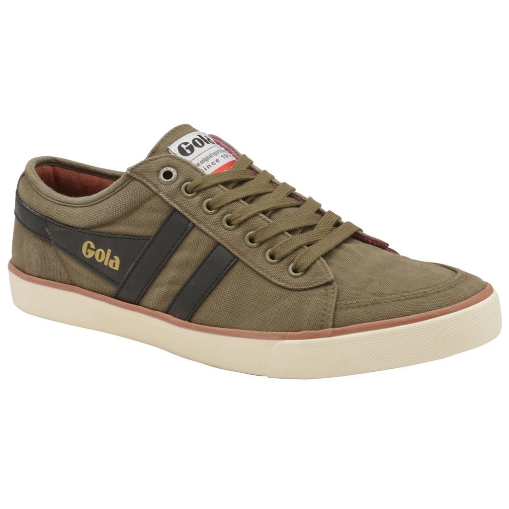 Gola Vegan Classics Comet Plimsoll Trainer Kaki Negros Mexico | UAK-942386
