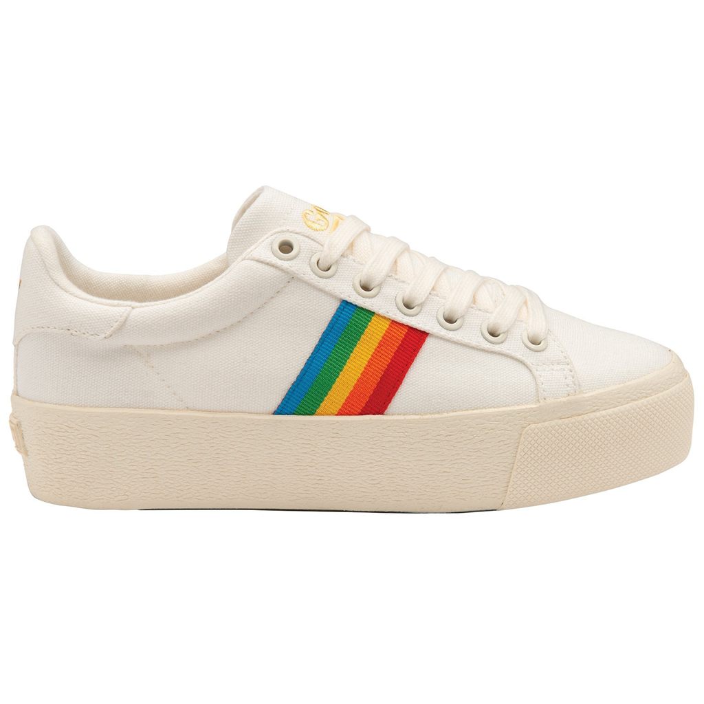 Gola Vegan Classics Orchid Platform Rainbow Shoes Blancos Mexico | RIK-096271