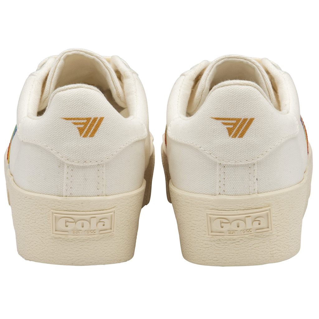 Gola Vegan Classics Orchid Platform Rainbow Shoes Blancos Mexico | RIK-096271