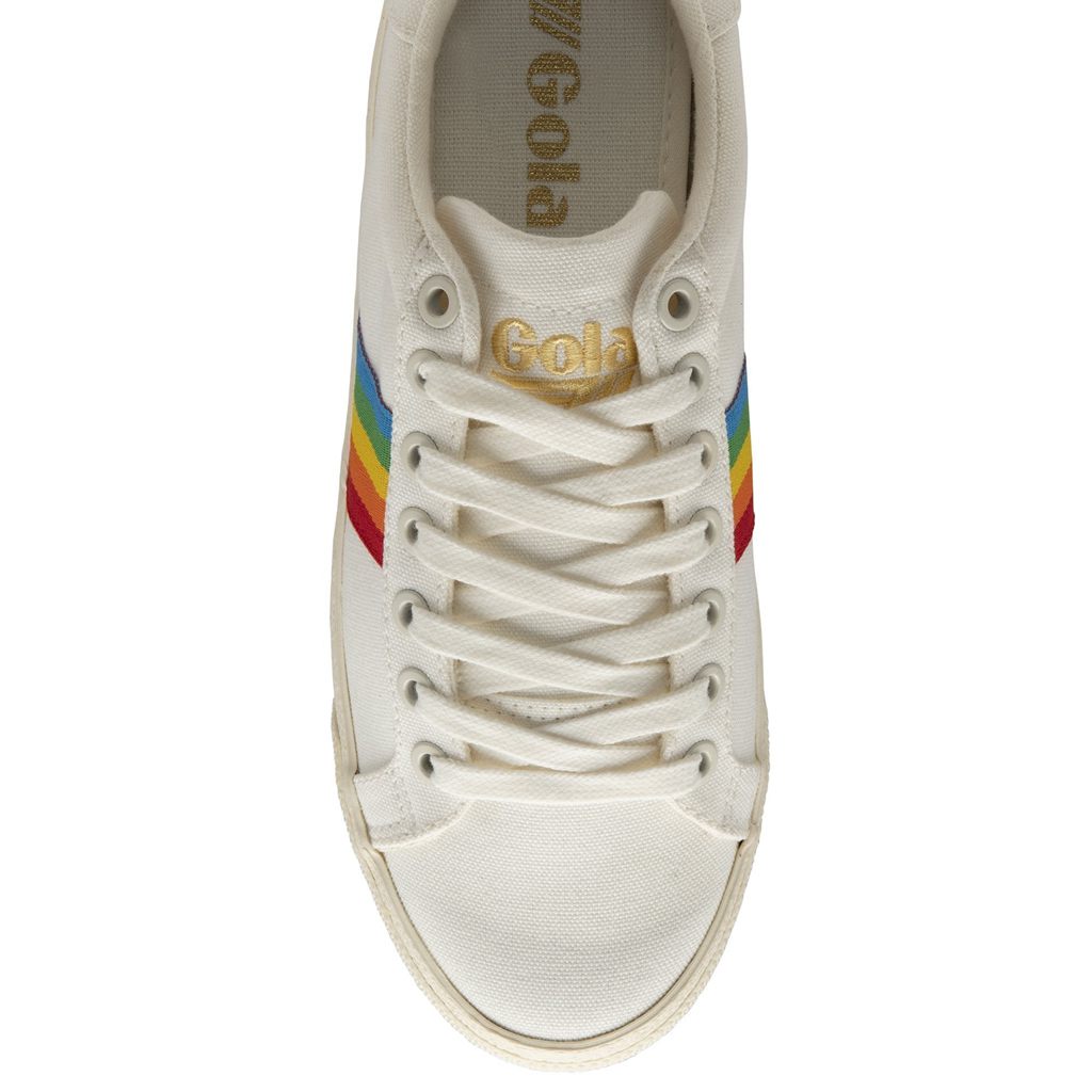 Gola Vegan Classics Orchid Platform Rainbow Shoes Blancos Mexico | RIK-096271