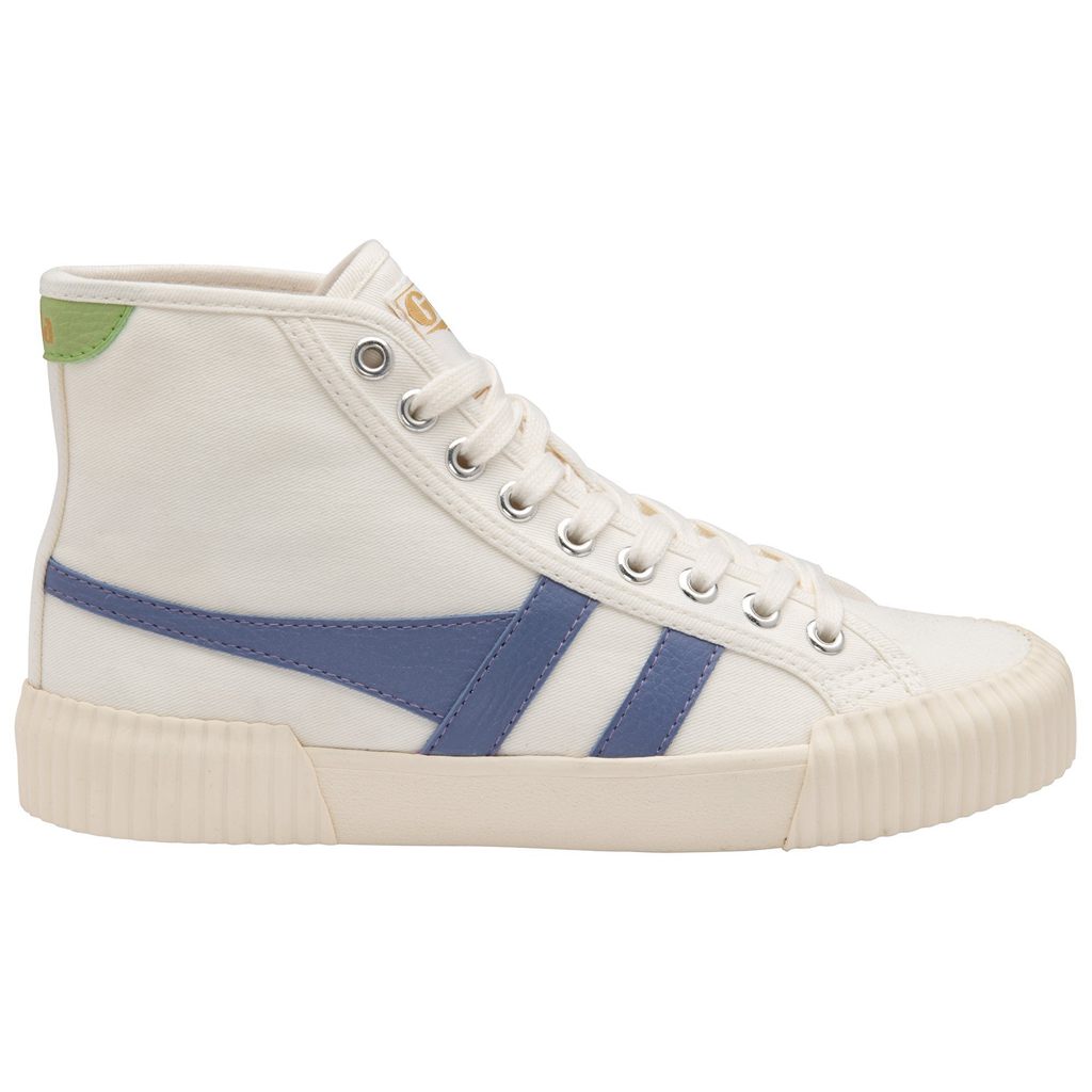 Gola Vegan Classics Rally High Plimsoll Sneakers Blancos Lavanda Verdes Mexico | AXM-687951