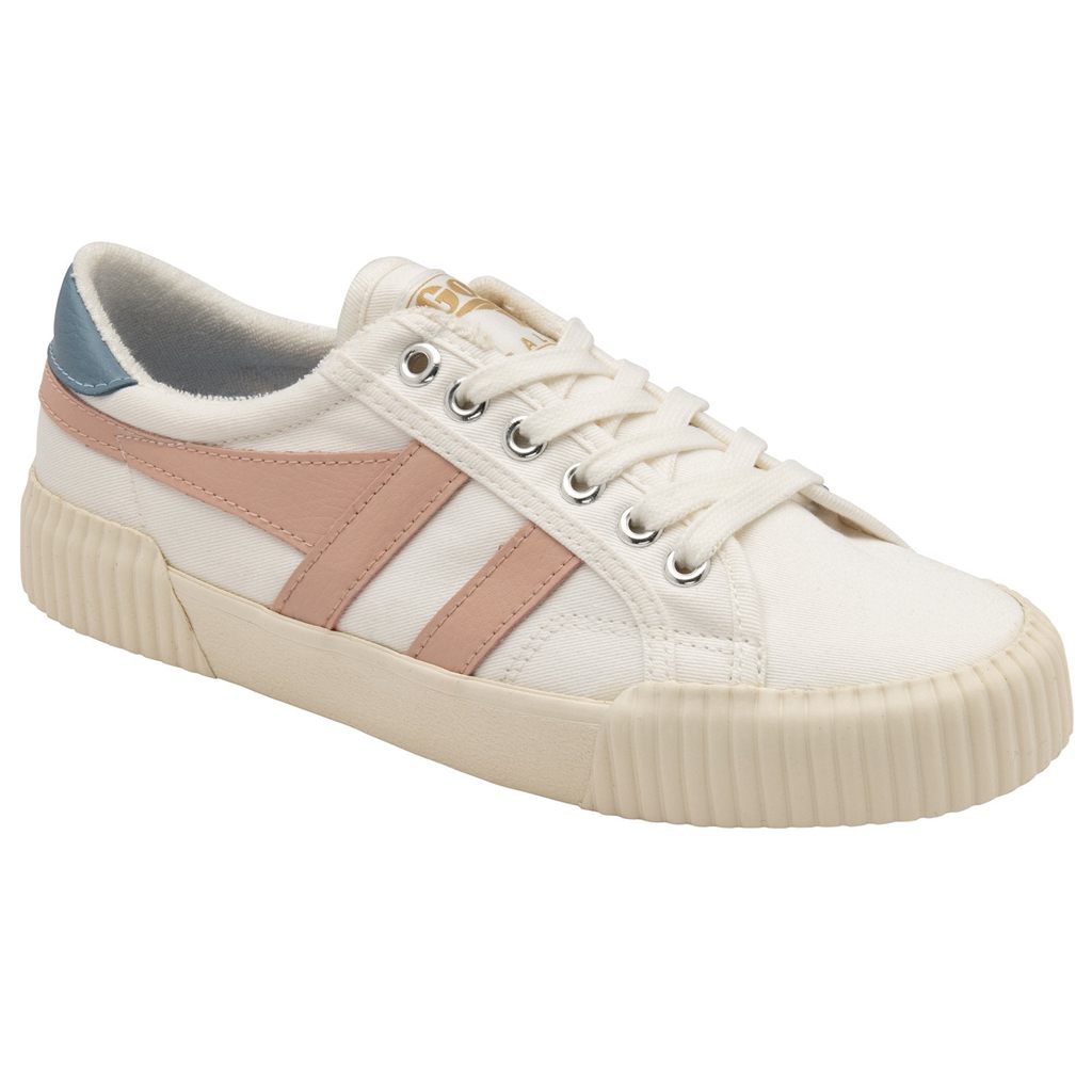 Gola Vegan Classics Rally Plimsoll Sneakers Blancos Rosas Mexico | TJQ-263158