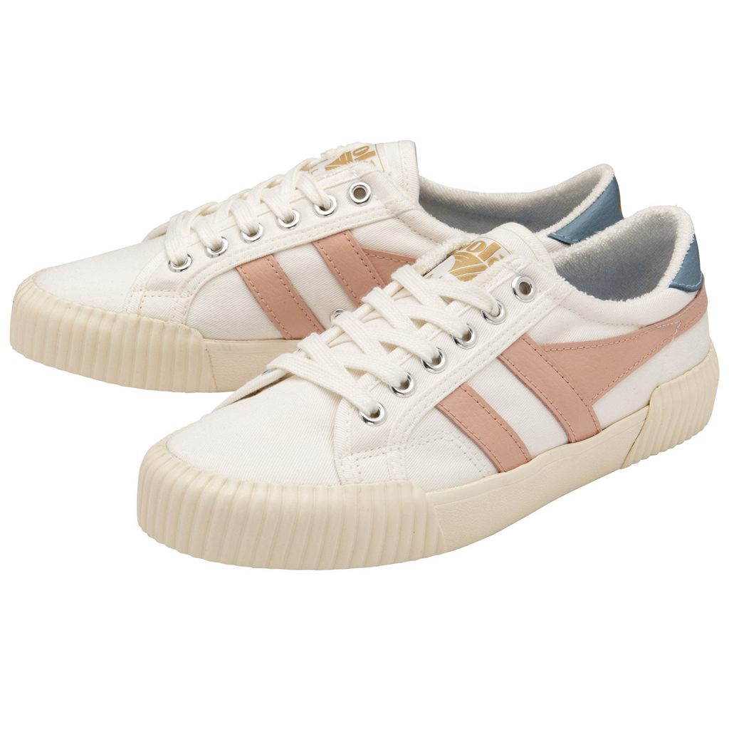 Gola Vegan Classics Rally Plimsoll Sneakers Blancos Rosas Mexico | TJQ-263158