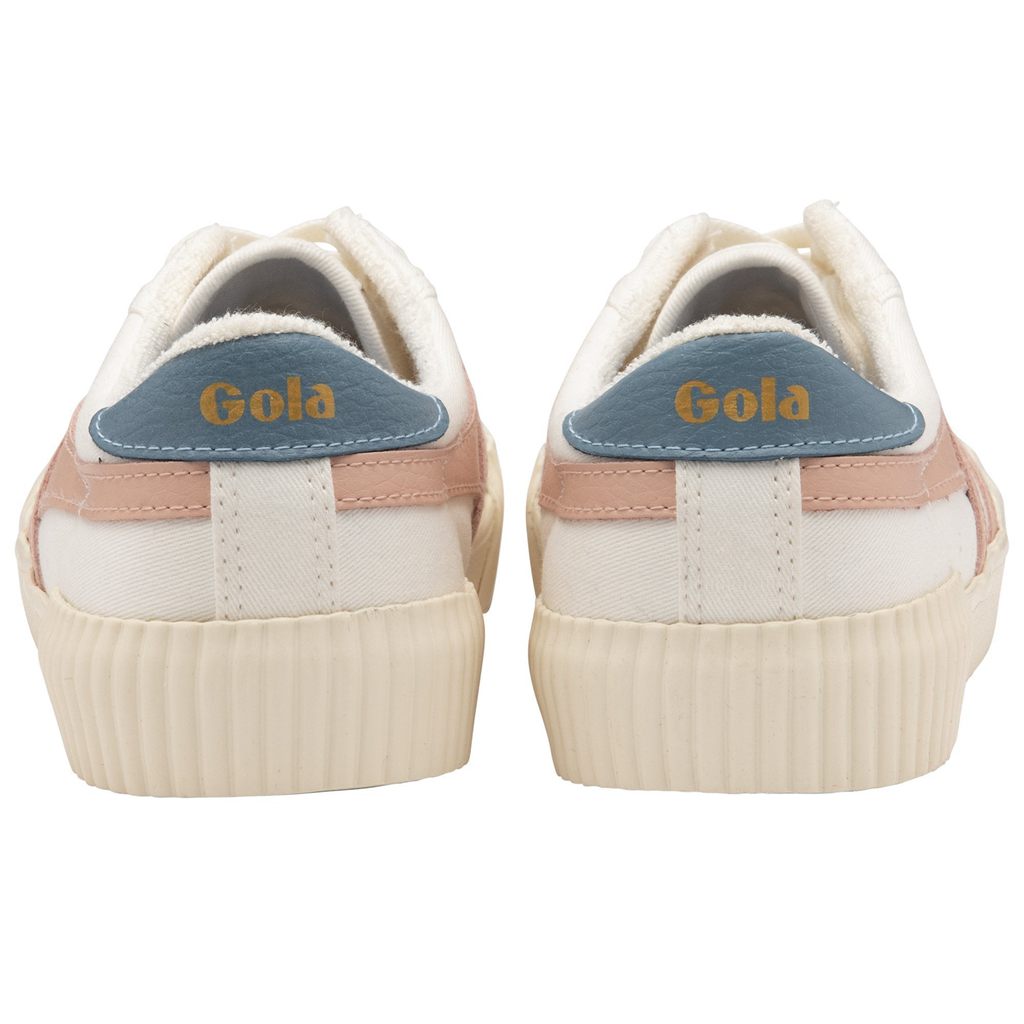 Gola Vegan Classics Rally Plimsoll Sneakers Blancos Rosas Mexico | TJQ-263158