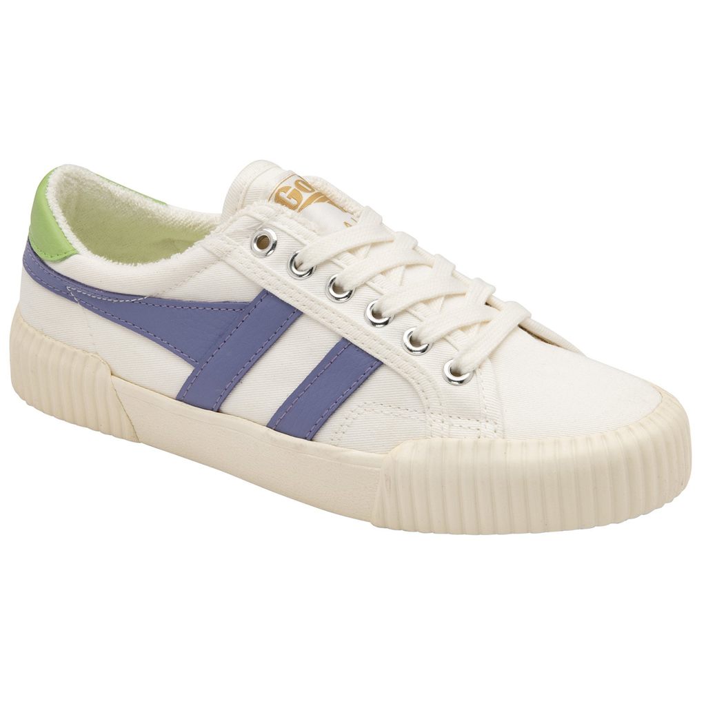 Gola Vegan Classics Rally Plimsoll Sneakers Blancos Lavanda Verdes Mexico | VIJ-985460