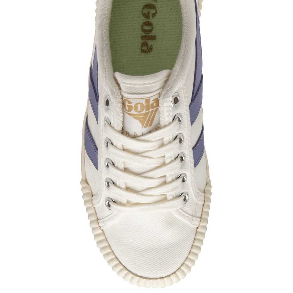 Gola Vegan Classics Rally Plimsoll Sneakers Blancos Lavanda Verdes Mexico | VIJ-985460