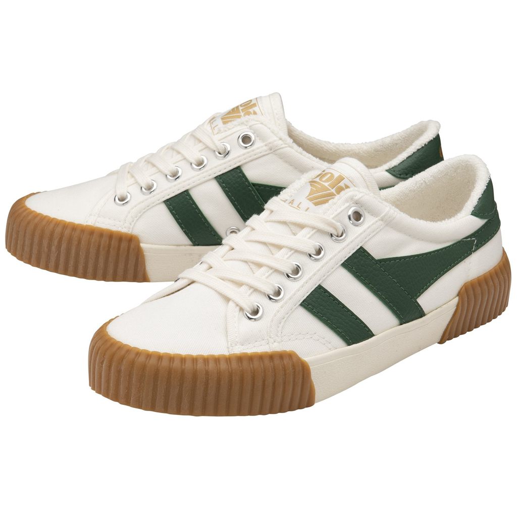 Gola Vegan Classics Rally Plimsoll Sneakers Blancos Verdes Mexico | VFU-019658