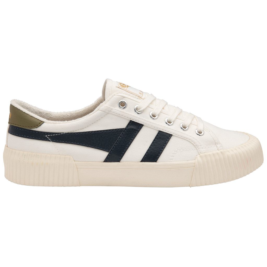 Gola Vegan Classics Rally Plimsoll Sneakers Blancos Azul Marino Kaki Mexico | YTU-647023