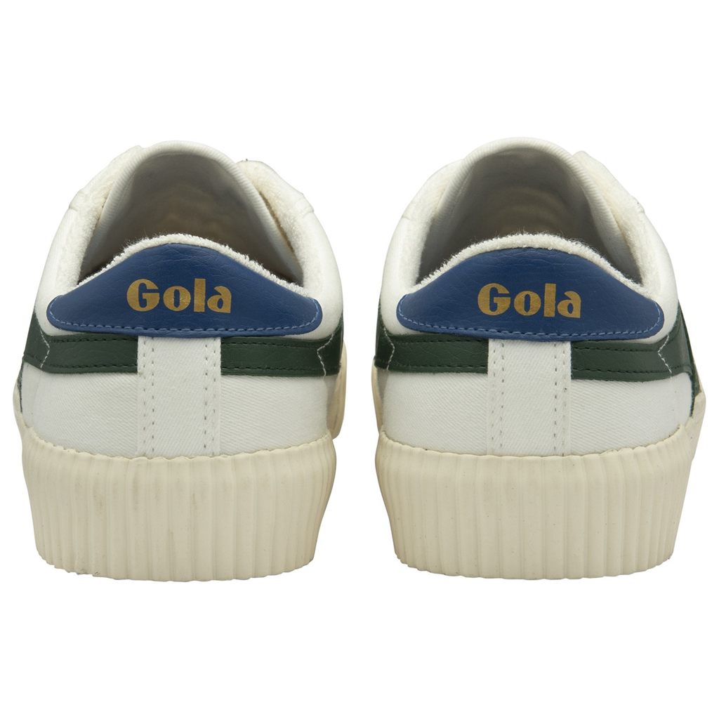 Gola Vegan Classics Rally Plimsoll Sneakers Blancos Azules Mexico | AWD-150724