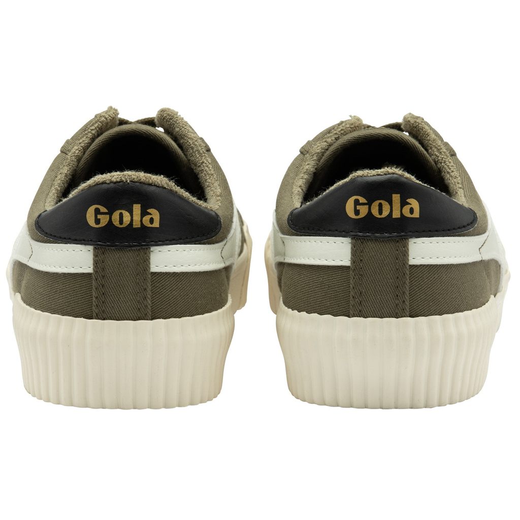 Gola Vegan Classics Rally Plimsoll Sneakers Kaki Blancos Negros Mexico | PZL-538427