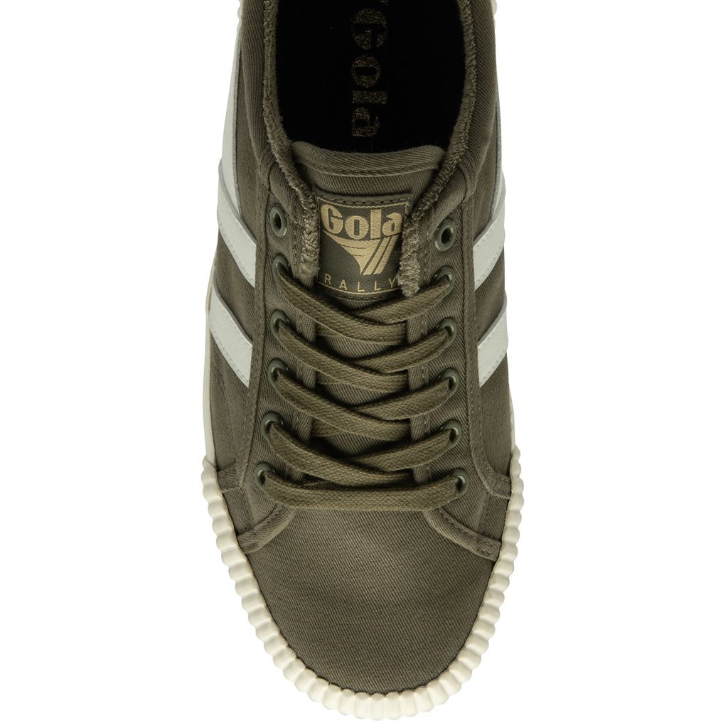Gola Vegan Classics Rally Plimsoll Sneakers Kaki Blancos Negros Mexico | PZL-538427