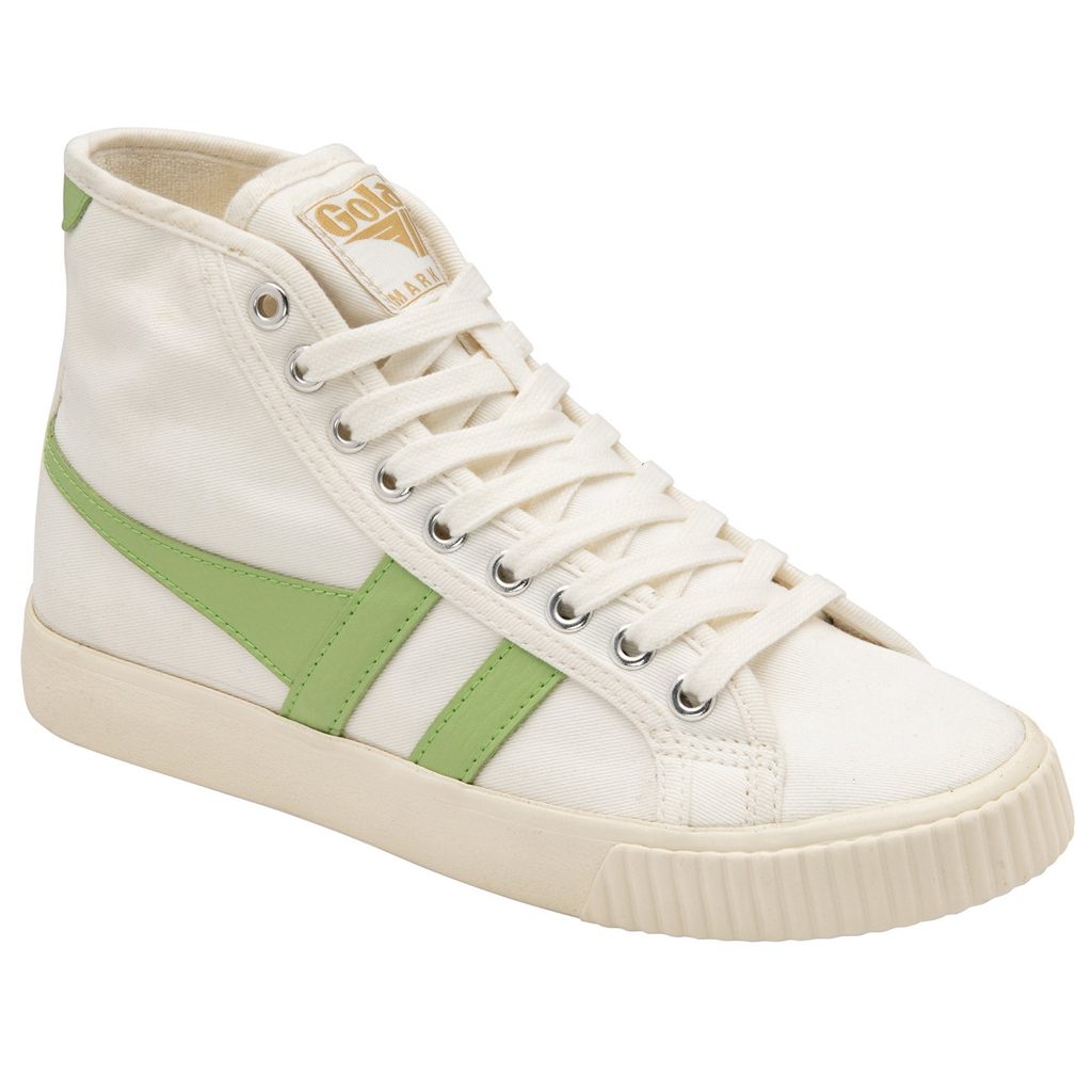 Gola Vegan Classics Tennis Mark Cox High Sneakers Blancos Verdes Mexico | ZKB-759120