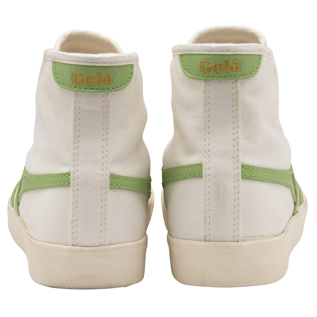Gola Vegan Classics Tennis Mark Cox High Sneakers Blancos Verdes Mexico | ZKB-759120