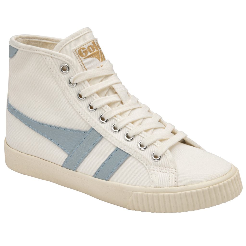 Gola Vegan Classics Tennis Mark Cox High Sneakers Blancos Azules Mexico | YAV-073582