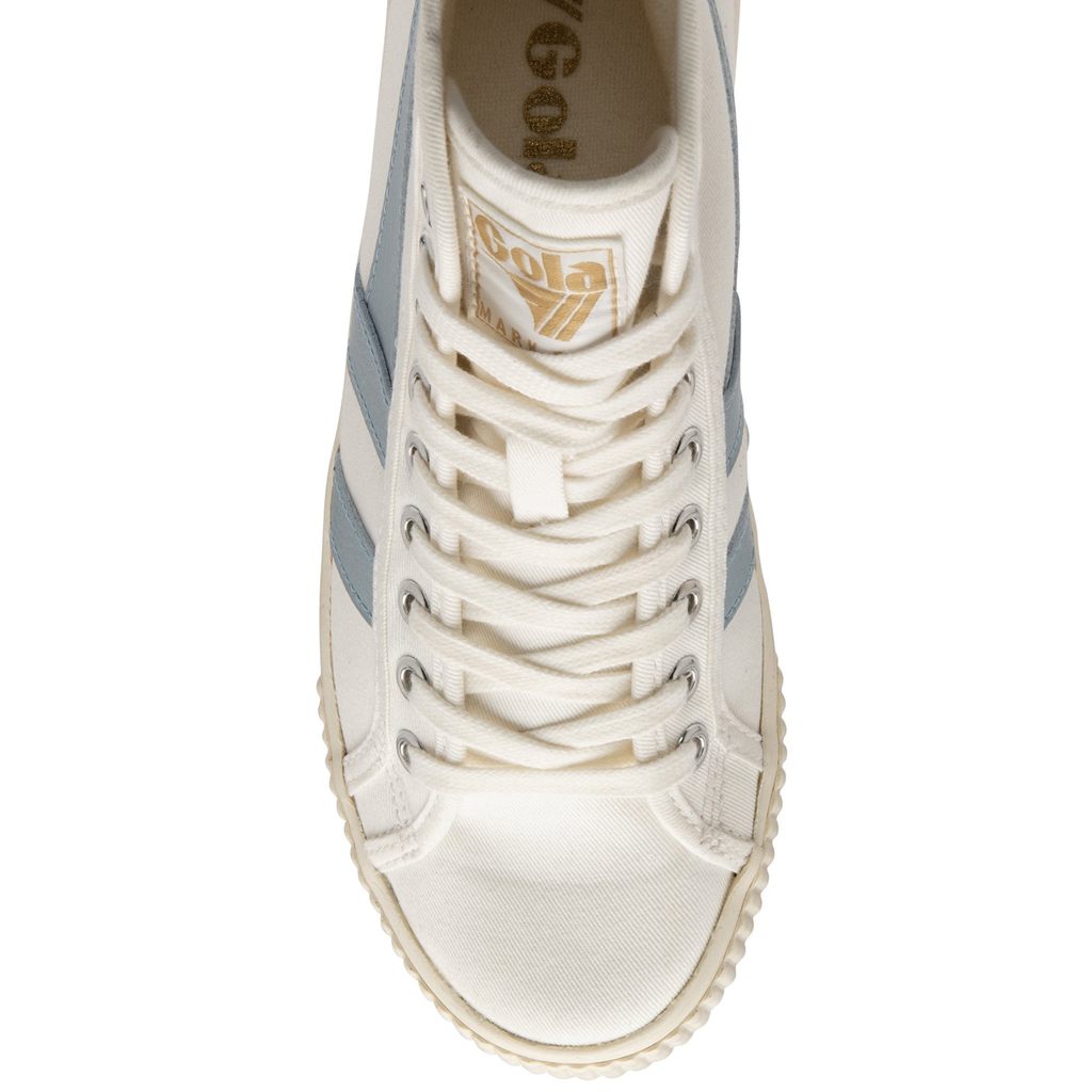 Gola Vegan Classics Tennis Mark Cox High Sneakers Blancos Azules Mexico | YAV-073582
