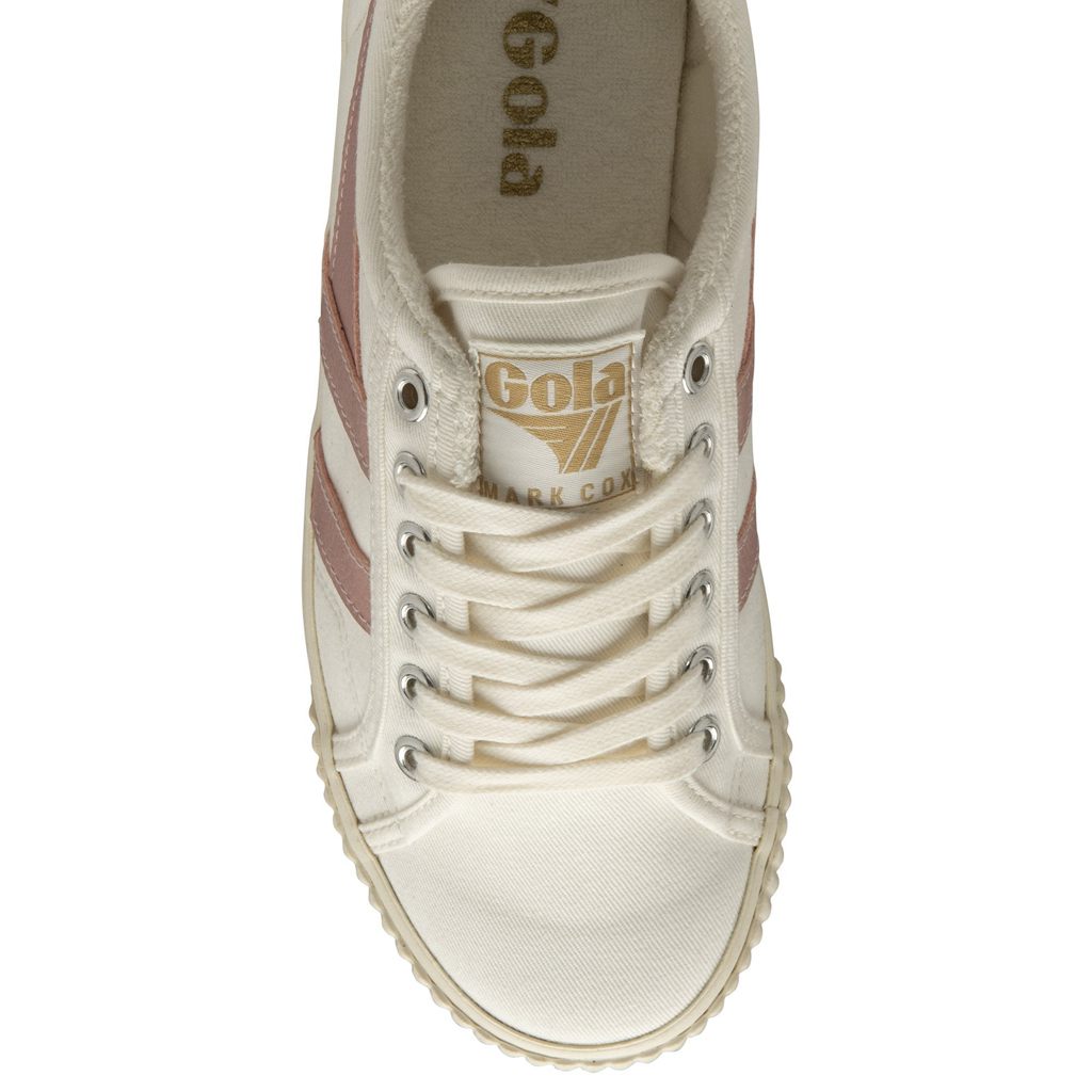 Gola Vegan Classics Tennis Mark Cox Sneakers Blancos Rosas Mexico | FTQ-762814