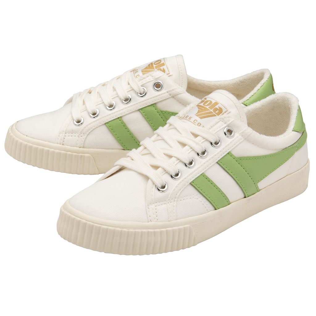 Gola Vegan Classics Tennis Mark Cox Sneakers Blancos Verdes Mexico | CAH-819456
