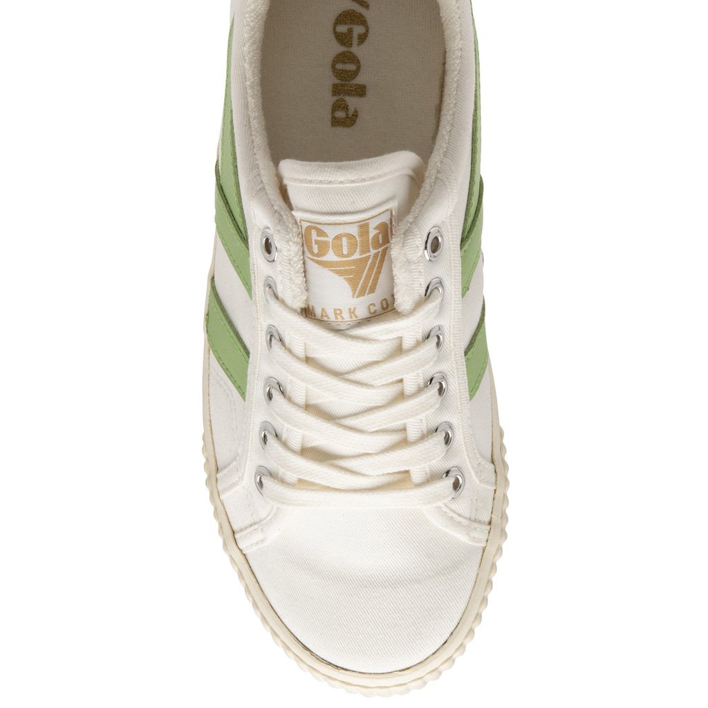 Gola Vegan Classics Tennis Mark Cox Sneakers Blancos Verdes Mexico | CAH-819456