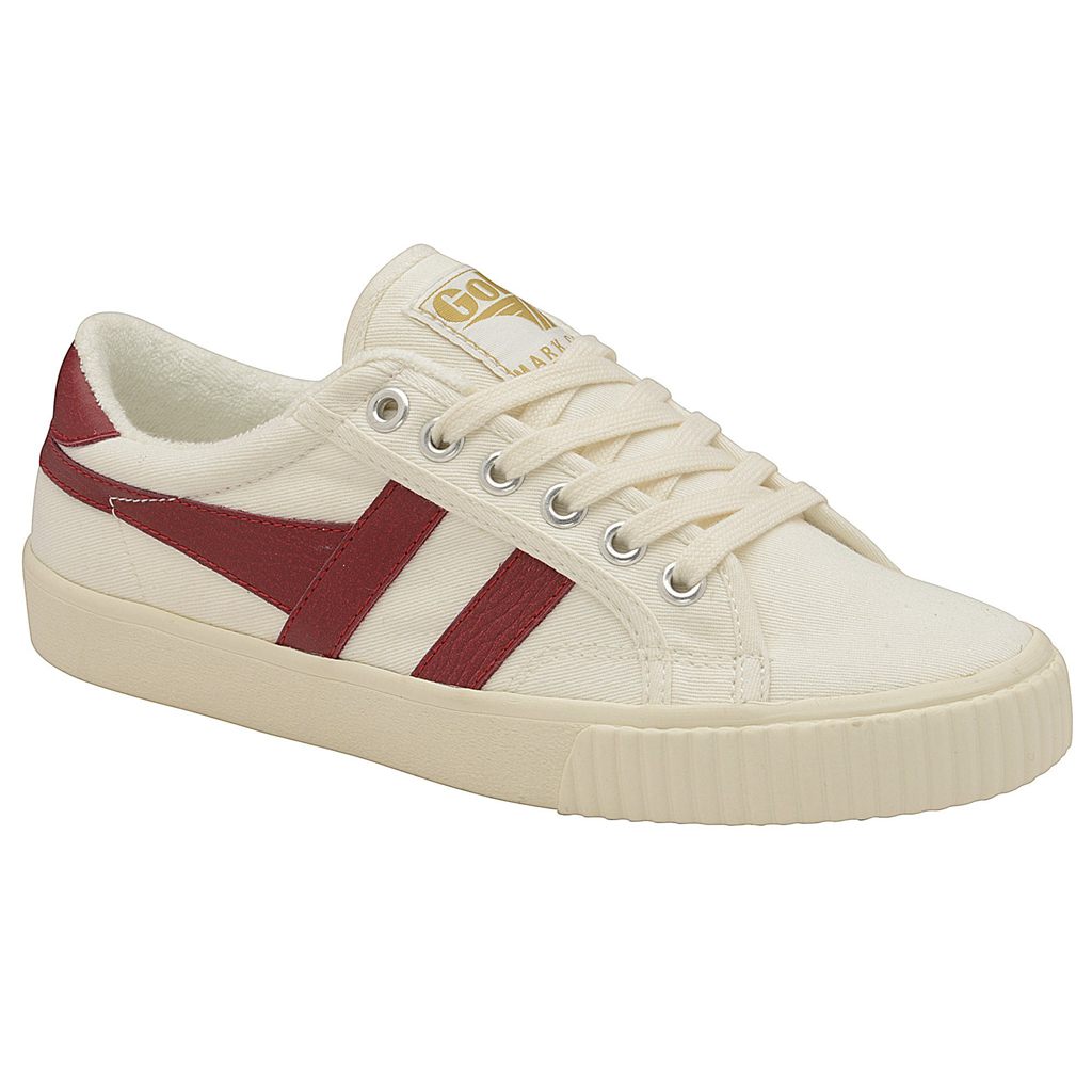 Gola Vegan Classics Tennis Mark Cox Sneakers Blancos Rojos Oscuro Mexico | VZI-358462