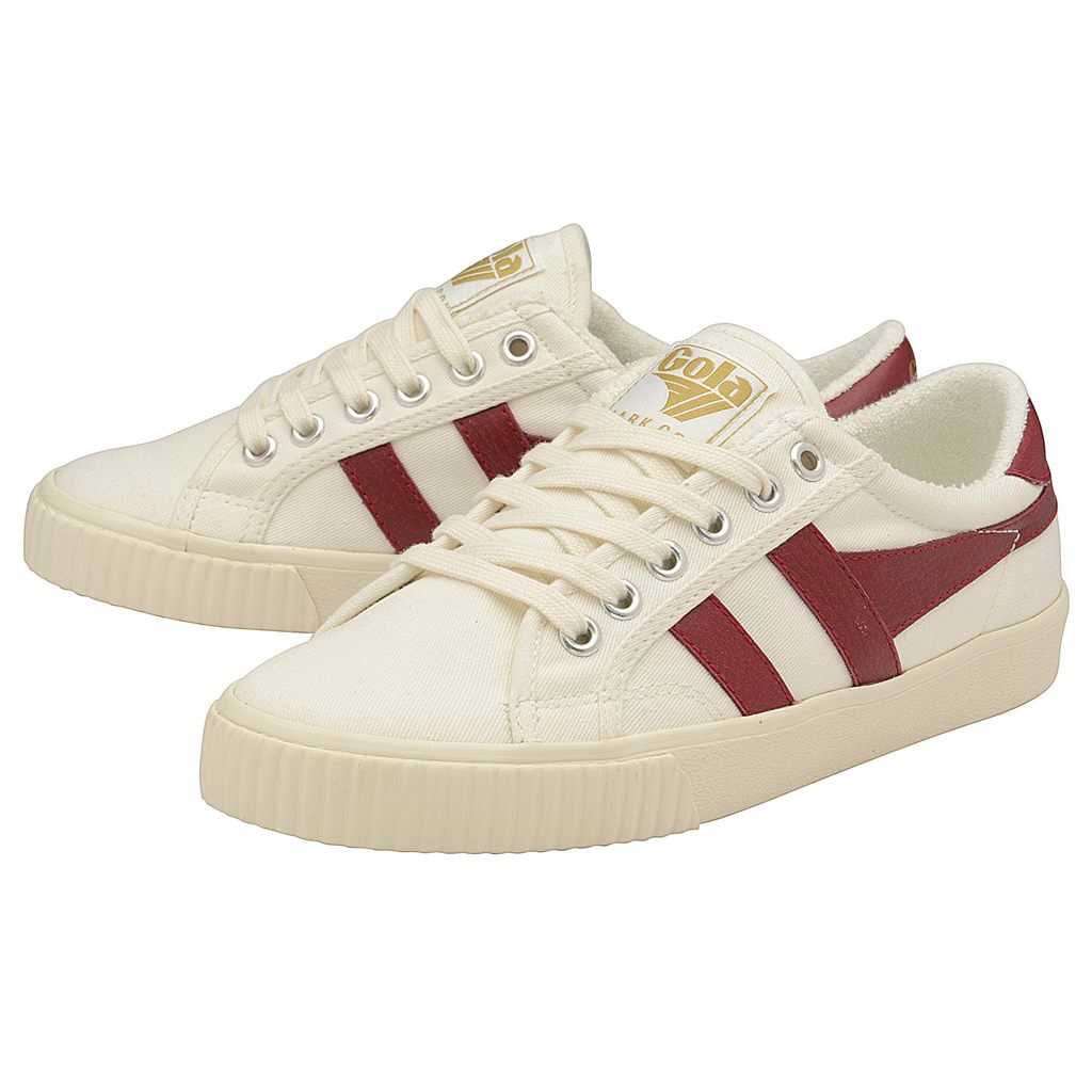Gola Vegan Classics Tennis Mark Cox Sneakers Blancos Rojos Oscuro Mexico | VZI-358462