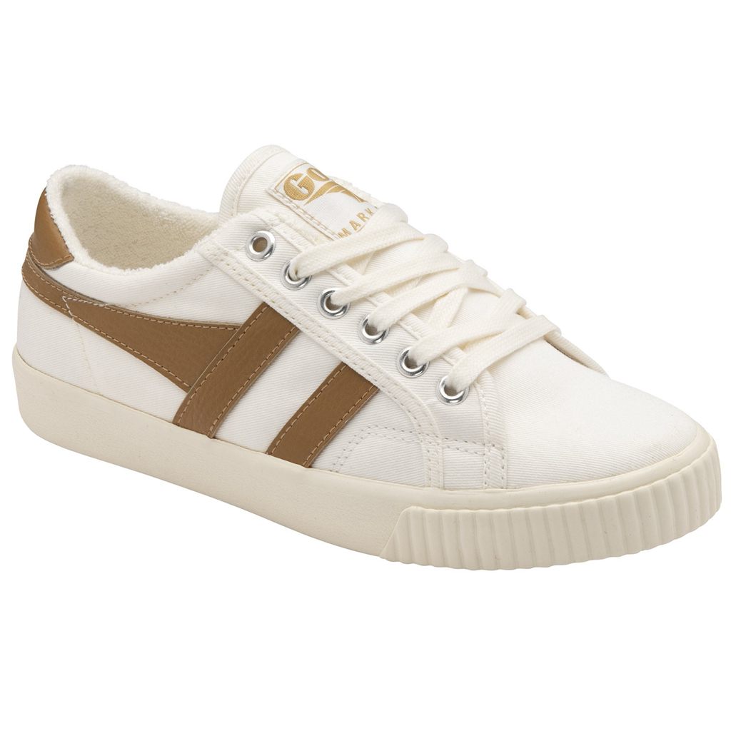 Gola Vegan Classics Tennis Mark Cox Sneakers Blancos Marrom Mexico | QHZ-194736