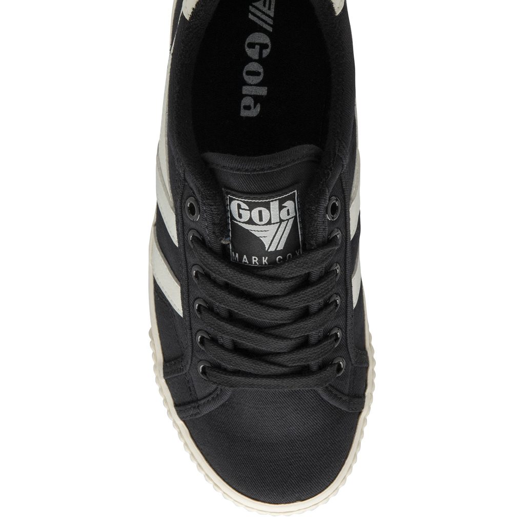 Gola Vegan Classics Tennis Mark Cox Sneakers Negros Blancos Mexico | HCK-823406